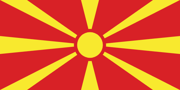 Nordmakedoniens flagga