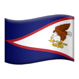 Amerikanska Samoa Apple Emoji