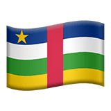 Centralafrikanska republiken Apple Emoji