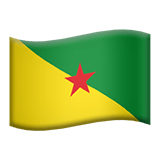 Franska Guyana Apple Emoji