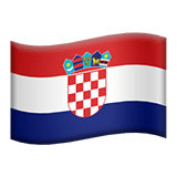 Kroatien Apple Emoji
