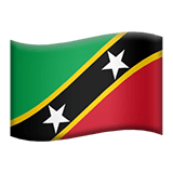 Saint Kitts och Nevis Apple Emoji