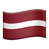 Lettland Apple Emoji