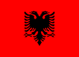 Albaniens flagga