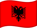 Albaniens flagga