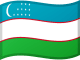 Uzbekistans flagga