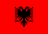 Albaniens flagga