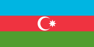 Azerbajdzjans flagga