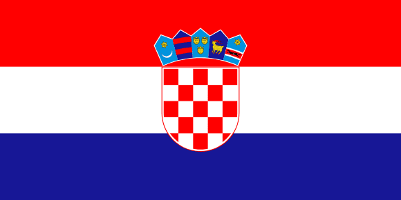 Kroatiens flagga