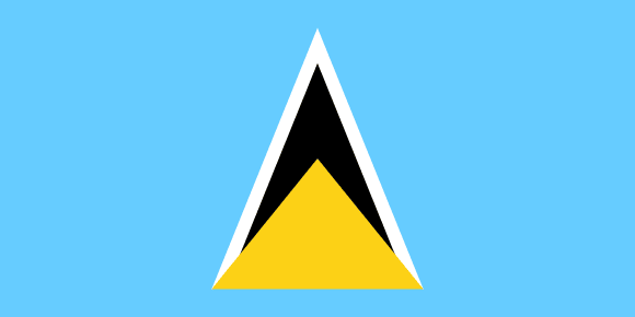 Saint Lucias flagga