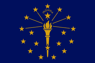 Indianas flagga