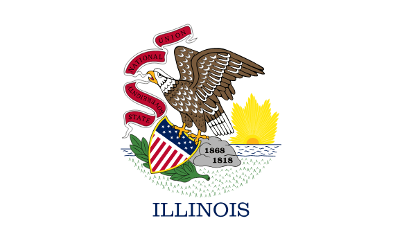 Illinois flagga