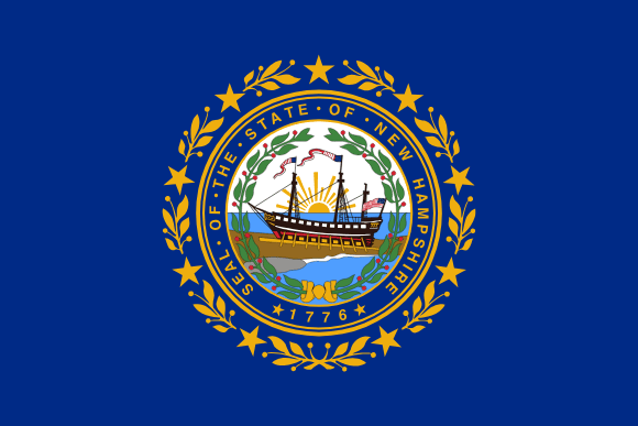 New Hampshires flagga