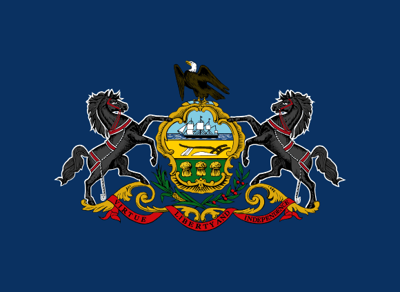 Pennsylvanias flagga